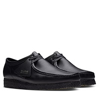 Men's Wallabee Moccasin Shoes in Black | Little Burgundy
