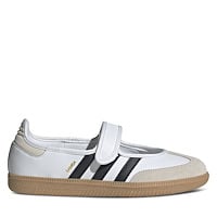 Women's Samba Mary-Jane Sneakers in White/Black