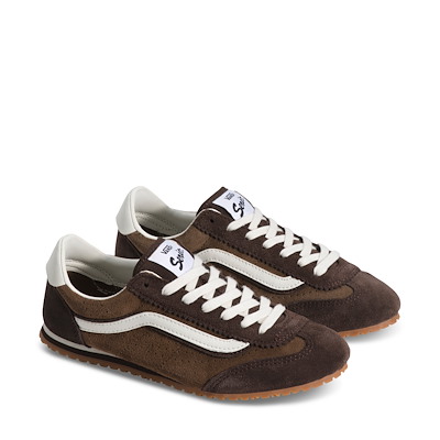 Baskets Super Lowpro brunes et blanches pour femmes Alternate View