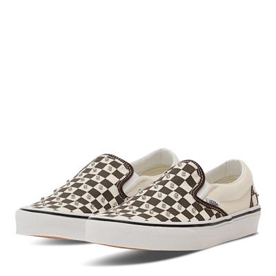 Women's Classic Checkerboard Rhinestone Slip-Ons Alternate View