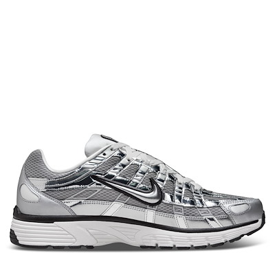 Baskets P-6000 argent métallique, noires et blanches pour hommes