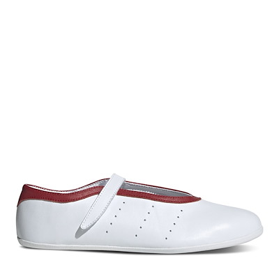 Women's Stan Smith Lo Ballet Shoes in White/Red
