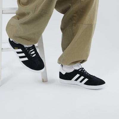 Gazelle Sneakers in Black/White Alternate View