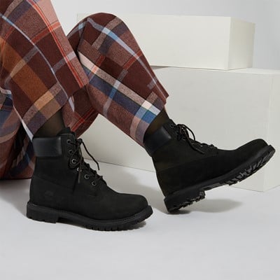 Women's 6-Inch Premium Boots in Black Alternate View